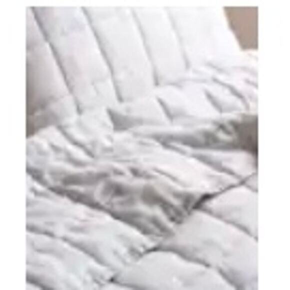 Quince European Linen Box Quilted King Sham Set Grey NWOT #S6 - Picture 3 of 8